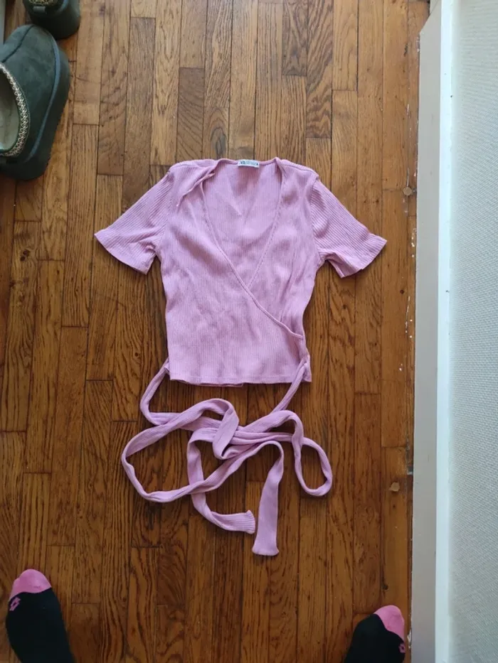 T-shirt rose - photo numéro 2