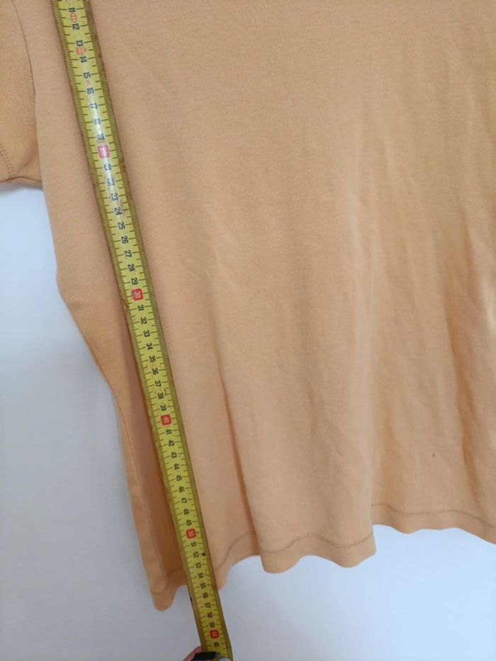 T-shirt moutarde uni Dynam' Jeans vintage - photo numéro 3
