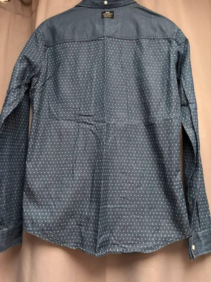 Chemise manche longue CrossHatch Ser55, chemise en jean, chemise homme jeans - photo numéro 10