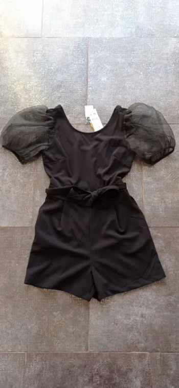 Combishirt neuf Cache Cache taille 36 noir ceintré