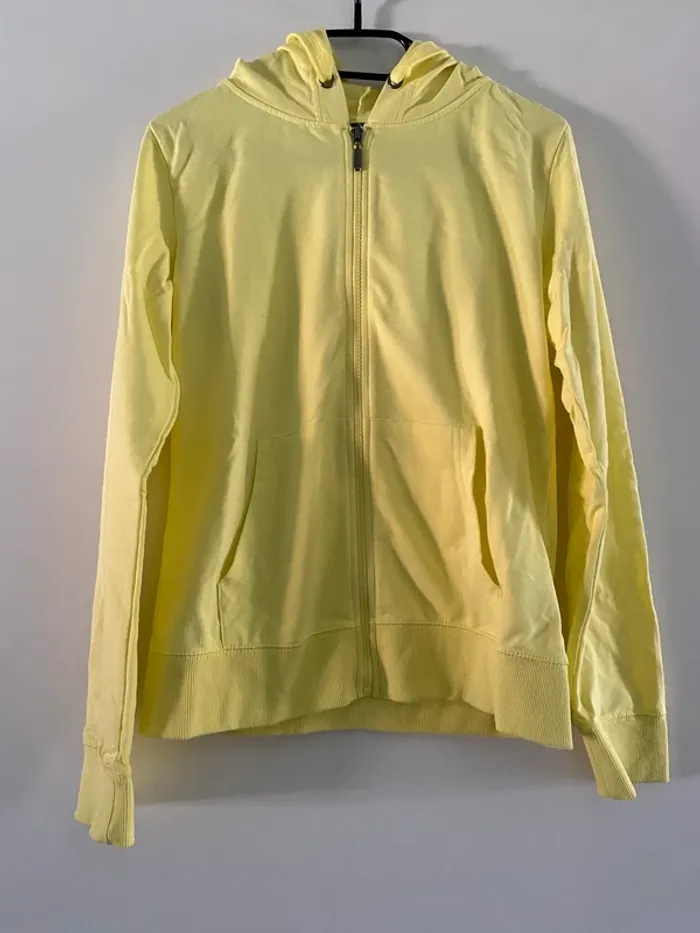 Sweat zippé jaune Colours of the World Taille S