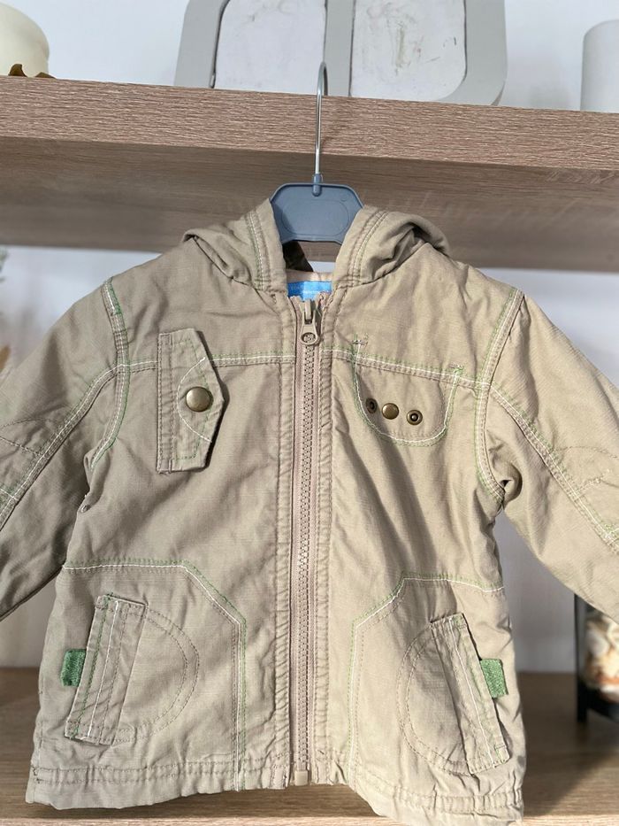 Blouson  garçon bébé beige 12 mois - photo numéro 3