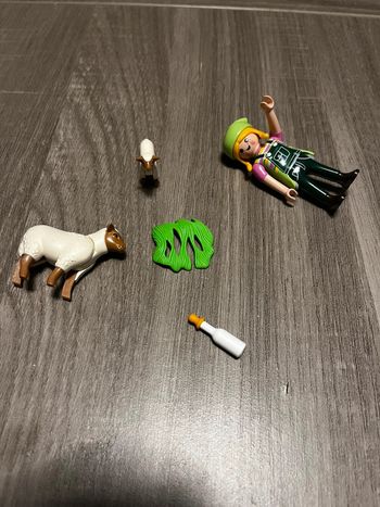 Playmobil fermière avec moutons