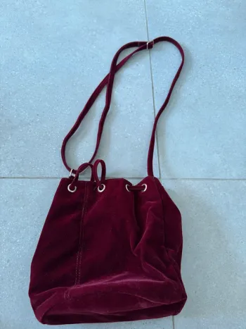 Sac à bandoulière bordeaux Atmosphere, très bon état, 20*22cm