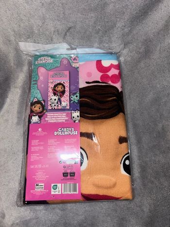 Serviette drap de plage gabby cat la maison magique de gabby