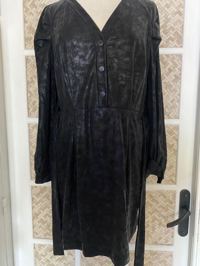 Robe Cuir Synthétique Promod Taille 42 - photo numéro 5