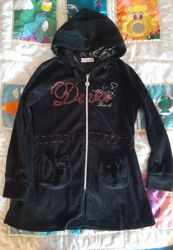 Gilet a capuche velours shial y