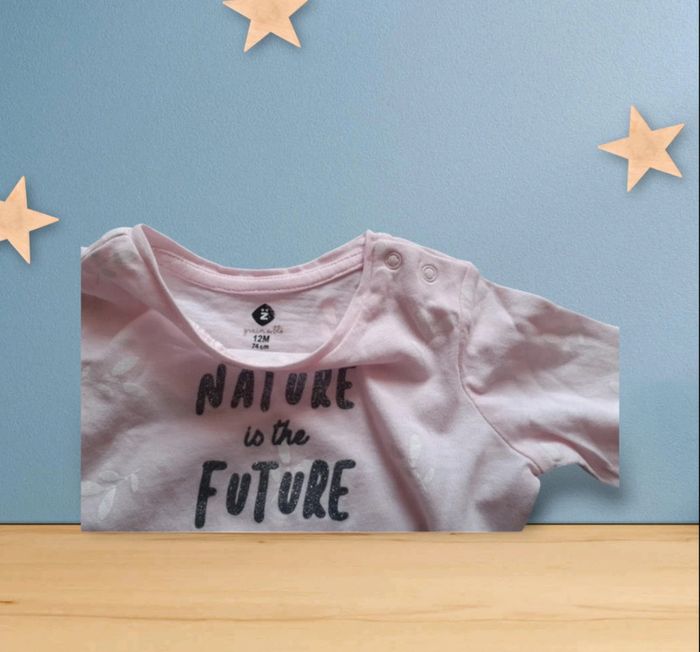 Tee-shirt fille 12 mois manches longues Z Grain de blé - photo numéro 3