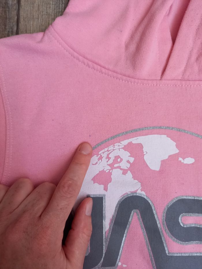 Pull /  sweat  à capuche rose Nasa - photo numéro 6