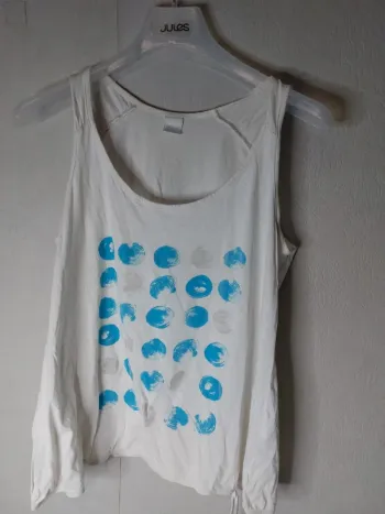Tee-shirt débardeur imprimé "Camaïeu"