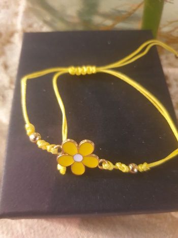 Bracelet fille jaune fantaisie 