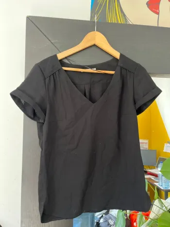 Blouse noire Camaïeu