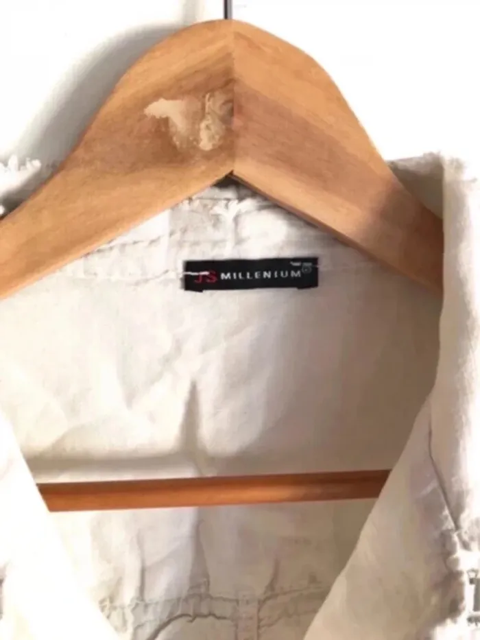 Veste en lin et coton blanche J&S Millenium taille 34/36 - photo numéro 4