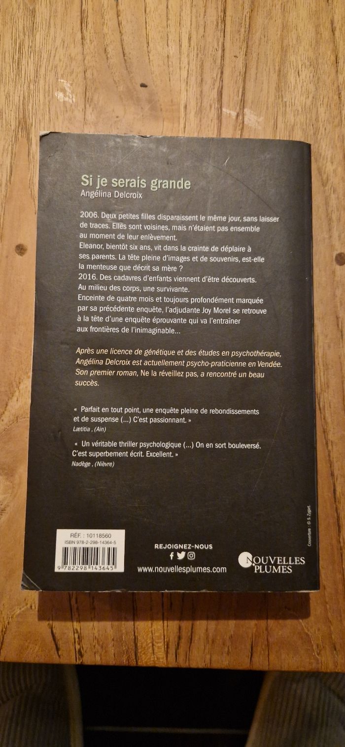 Roman policier thriller "quand je serais grande " - photo numéro 2