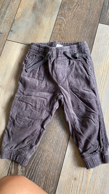 Pantalon velours gris 12-18 mois H&M