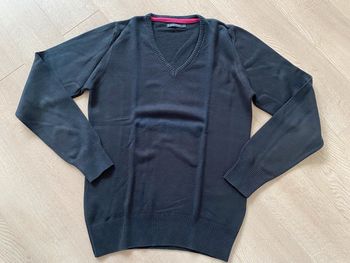 Pull col V noir Jules