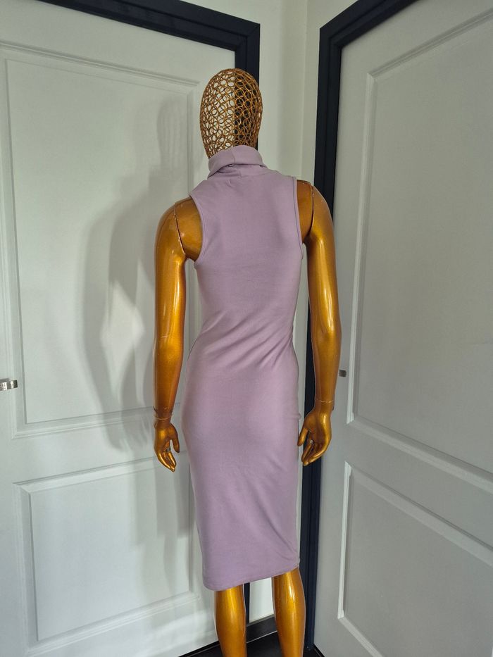 Robe Longue Femme Col Roulé Lila Taille XL/42 - photo numéro 2