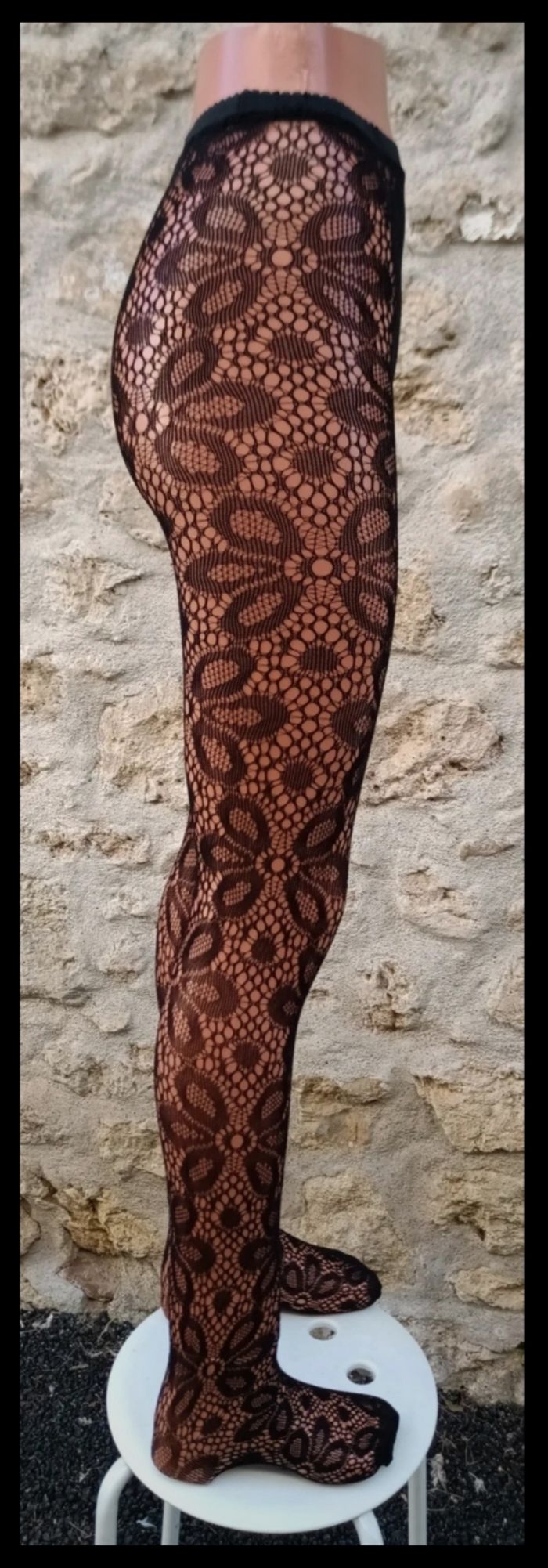 Collant résille motif fantaisie - photo numéro 4