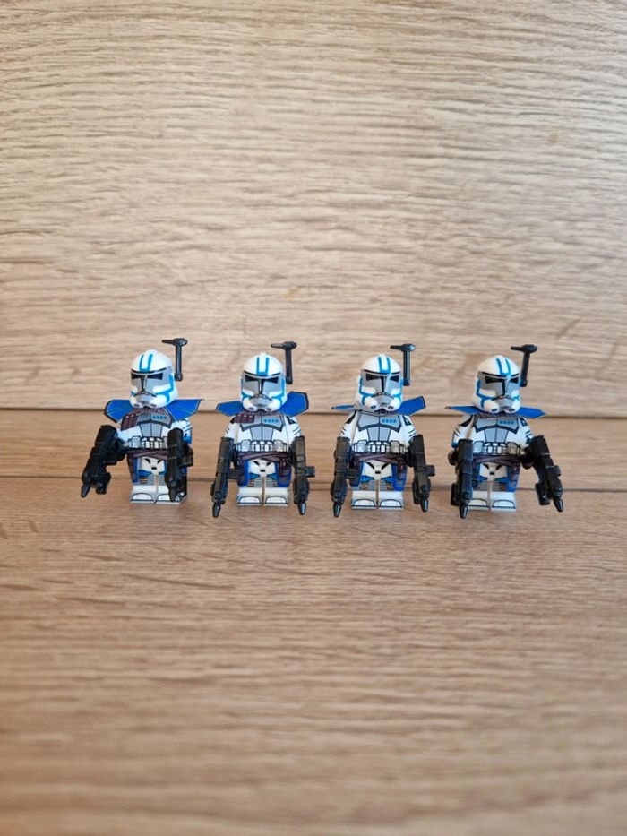 Figurines type lego 4 clones Arc Troopers star wars