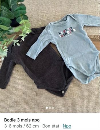 Bodies npo 3 mois 