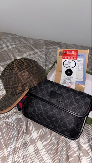 Casquette fendi + sacoche Gucci bandoulière