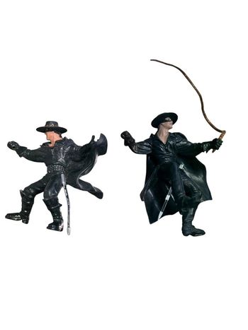 Lot de deux figurines Papo Zorro PVC 10 cm