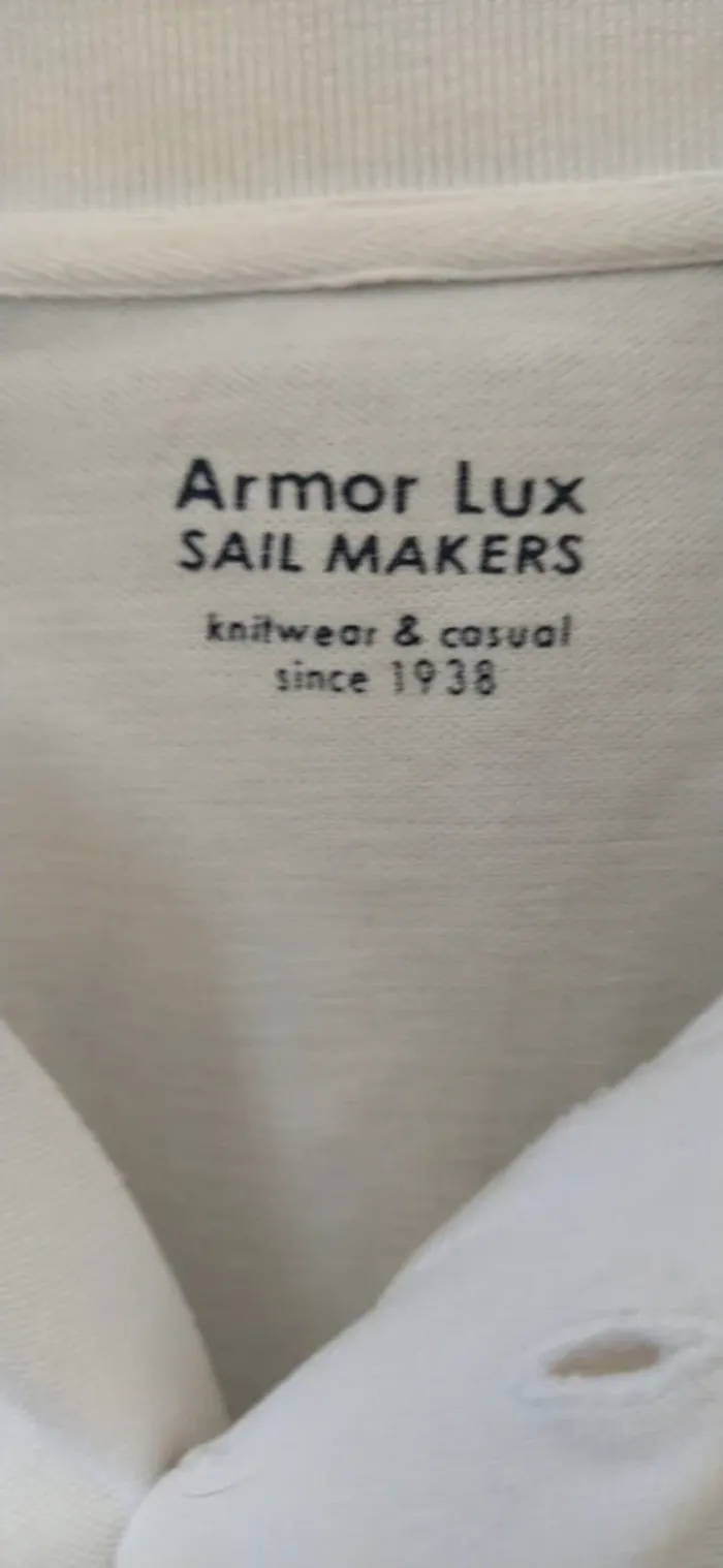 Polo blanc Armor lux - photo numéro 3