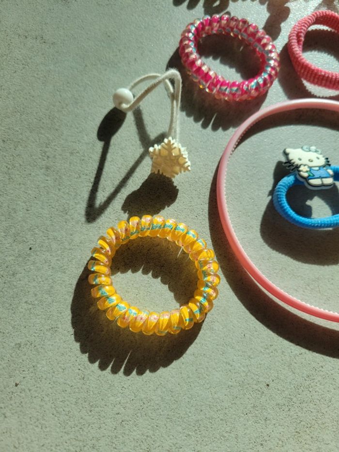 Lot accessoires cheveux pour fille chouchou serre tête barrettes - photo numéro 2