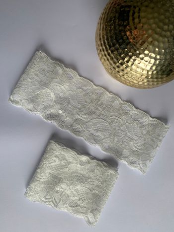 Bandeau en dentelle blanc