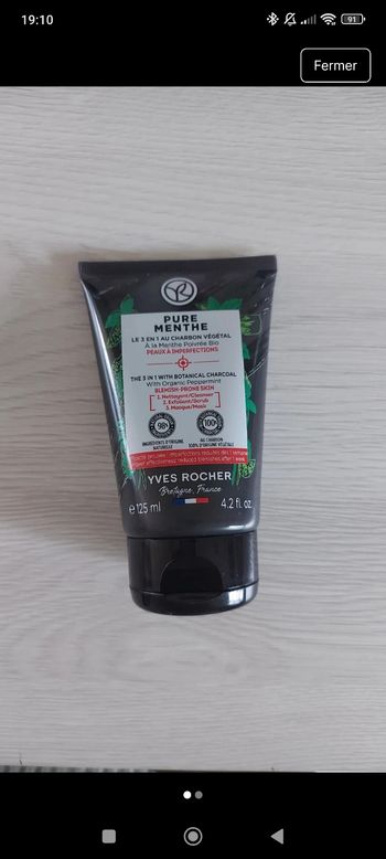 3en1 charbon végétal menthe poivrée neuf