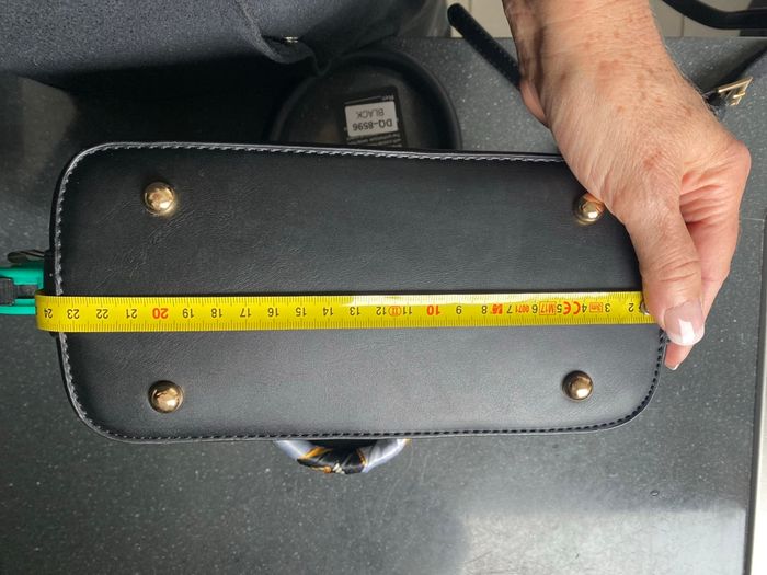 Sac bandoulière noir à foulard - photo numéro 9