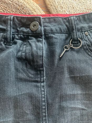 Jupe en jean cache cache taille 38 noire longueur 40cm
