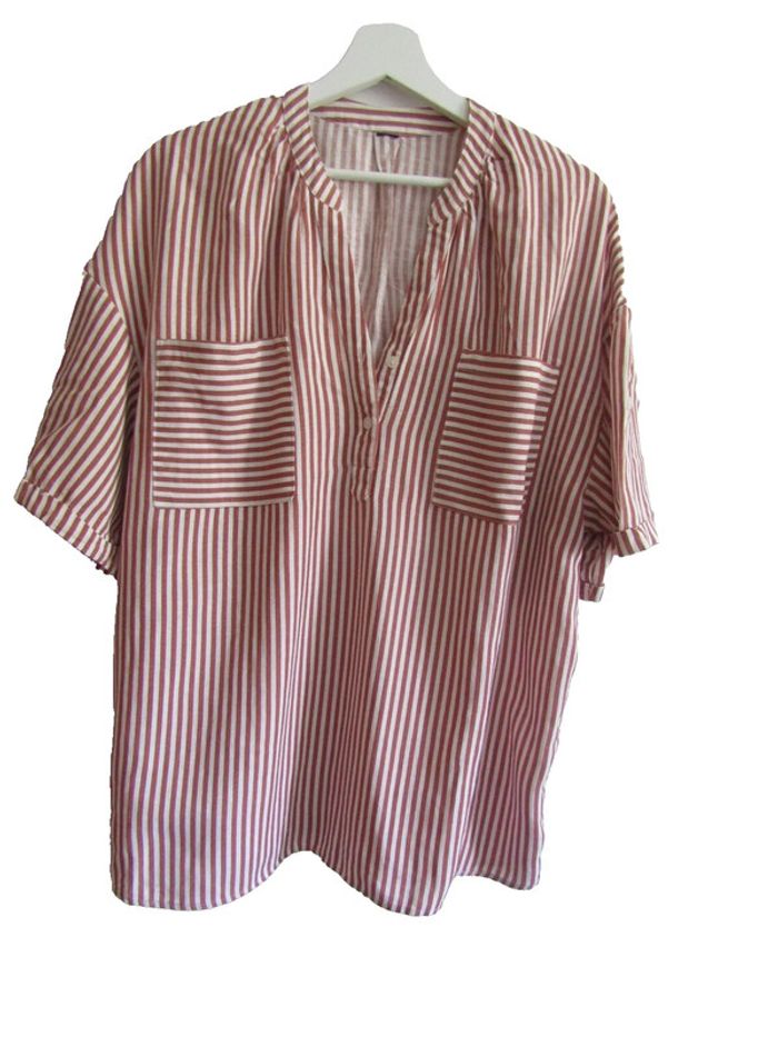 tunique chemise en coton marque dégriffée - photo numéro 2