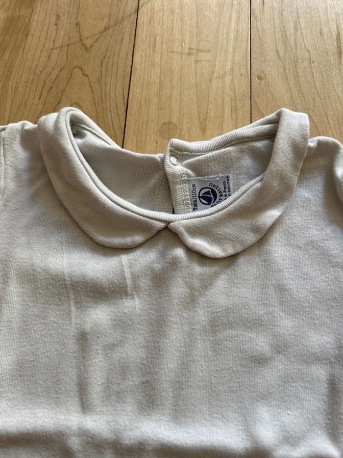 T-shirt Petit Bateau col Claudine 5 ans - photo numéro 5