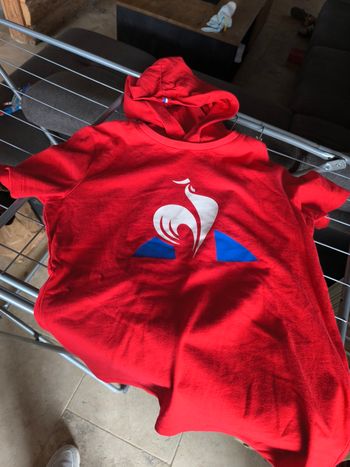 Tee shirt manches courtes avec capuche