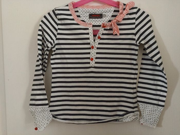 Haut marinière girly Catimini 5 ans