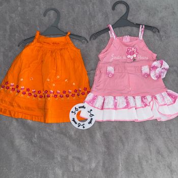 Lot robes fleurs débardeur bébé fille 3 mois