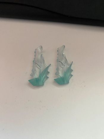 Chaussures à talons compensés bleu transparent pour poupée Barbie