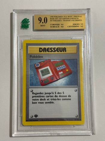 Carte pokemon set de base edition 1 Pokedex 87/102 MNT 9