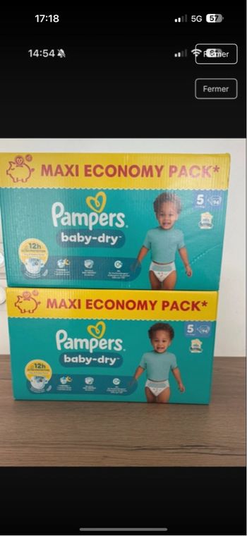 Pampers baby dry taille 5(11-16) kg