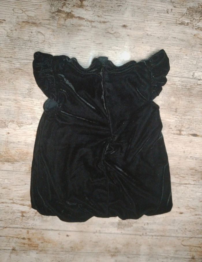 Magnifique robe boule fille en velours 6 mois - photo numéro 3