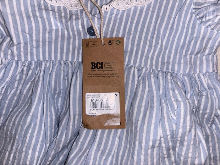 Robe rayé neuve été printemps 18 mois - photo numéro 4