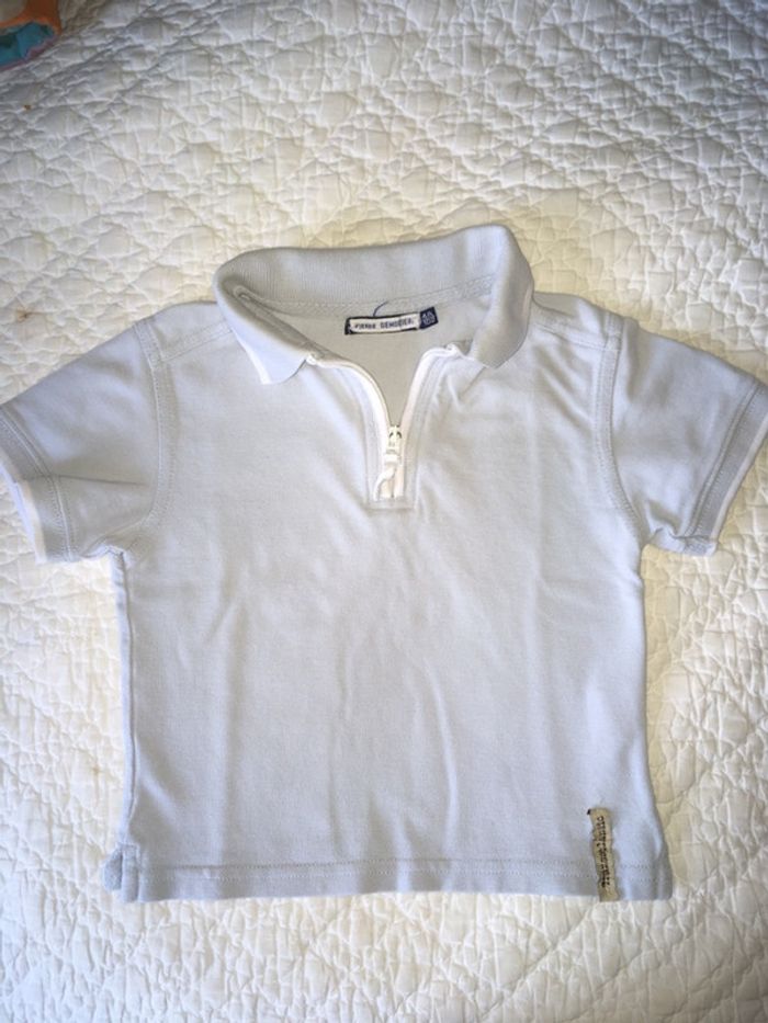 Polo bleu ciel Okaidi 4ans