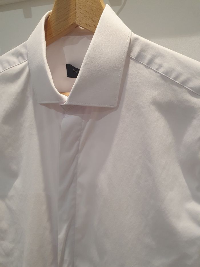 Chemise Toulouse unie blanc Taille XL (taille très petit) - photo numéro 2