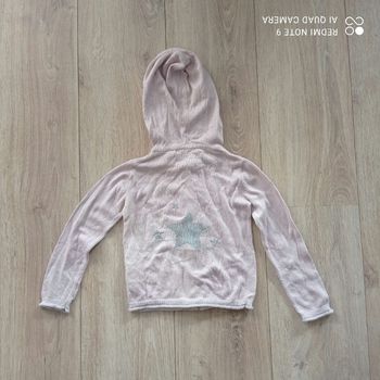 Gilet rose pâle 3ans