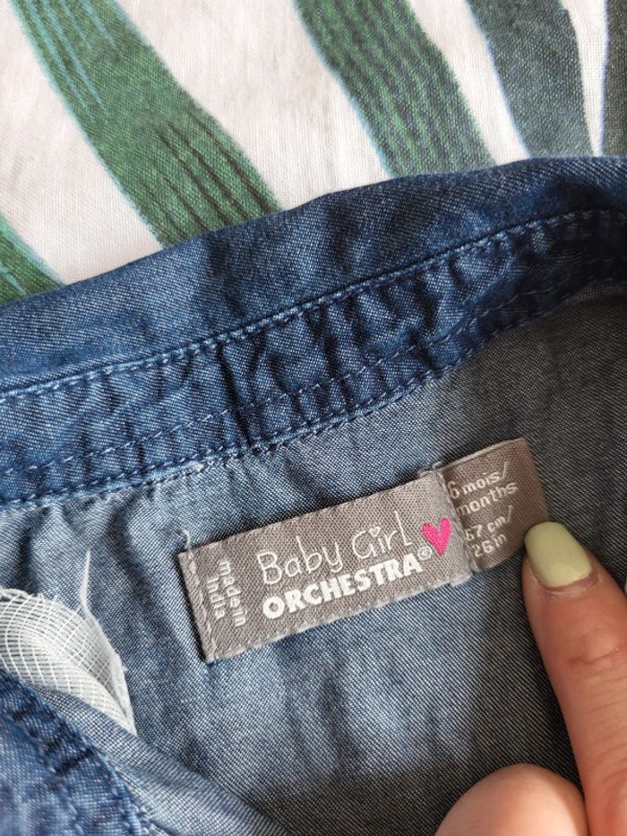 Robe jeans 6mois orchestra - photo numéro 3