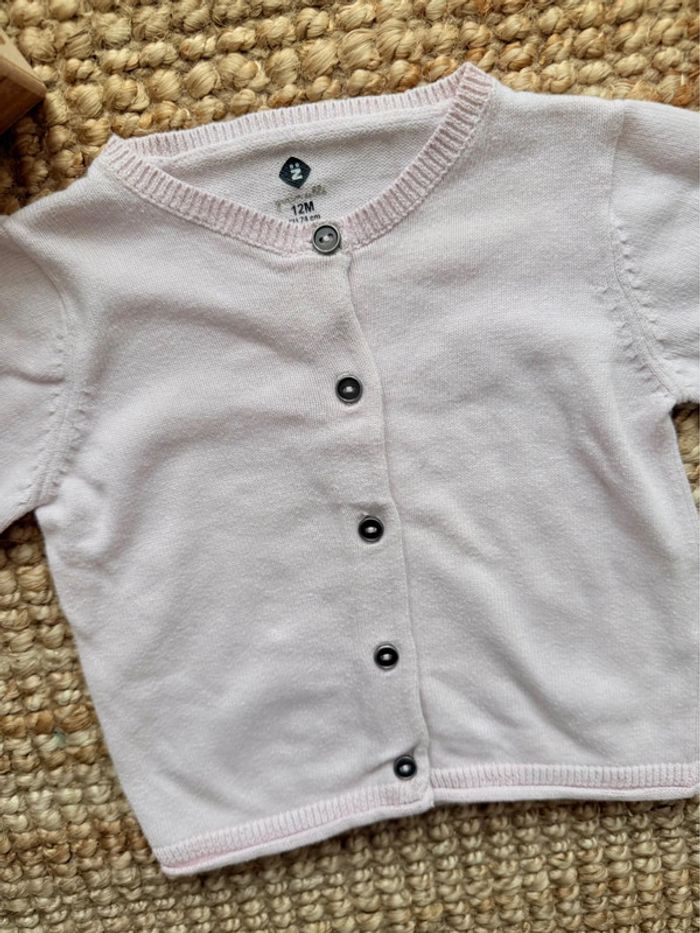 Gilet Grain de blé 12mois / 74cm - photo numéro 2