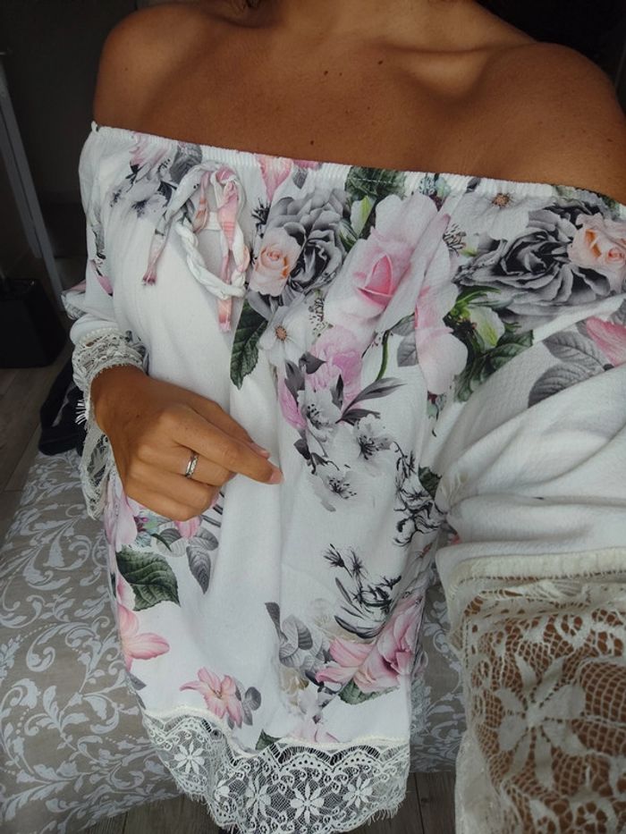 Blouse fleurie - photo numéro 3