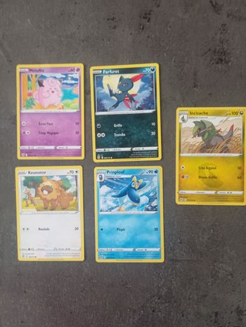 Lot 5 Cartes Pokémon Star Étincelante Sans Doubles
