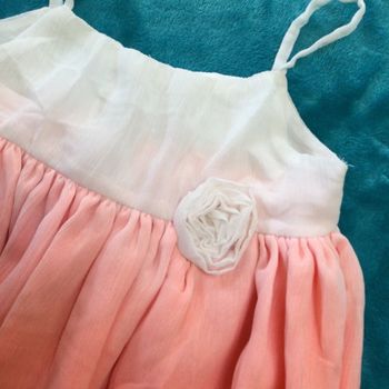 robe été orange kid kanai 18 mois tbe comme neuve